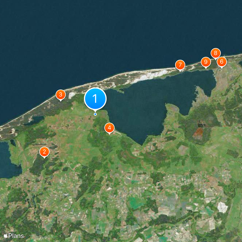 Parc national de Słowiński Carte