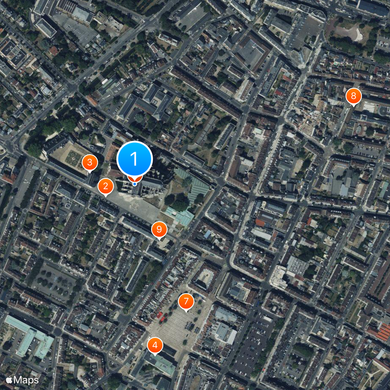Beauvais Cathedral Map
