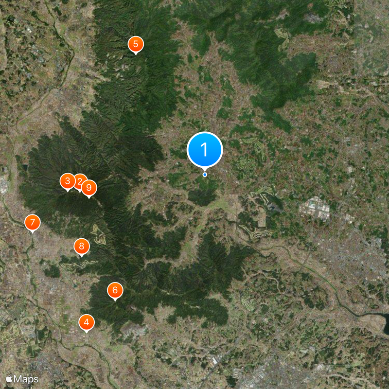 Kakioka Magnetic Observatory Map