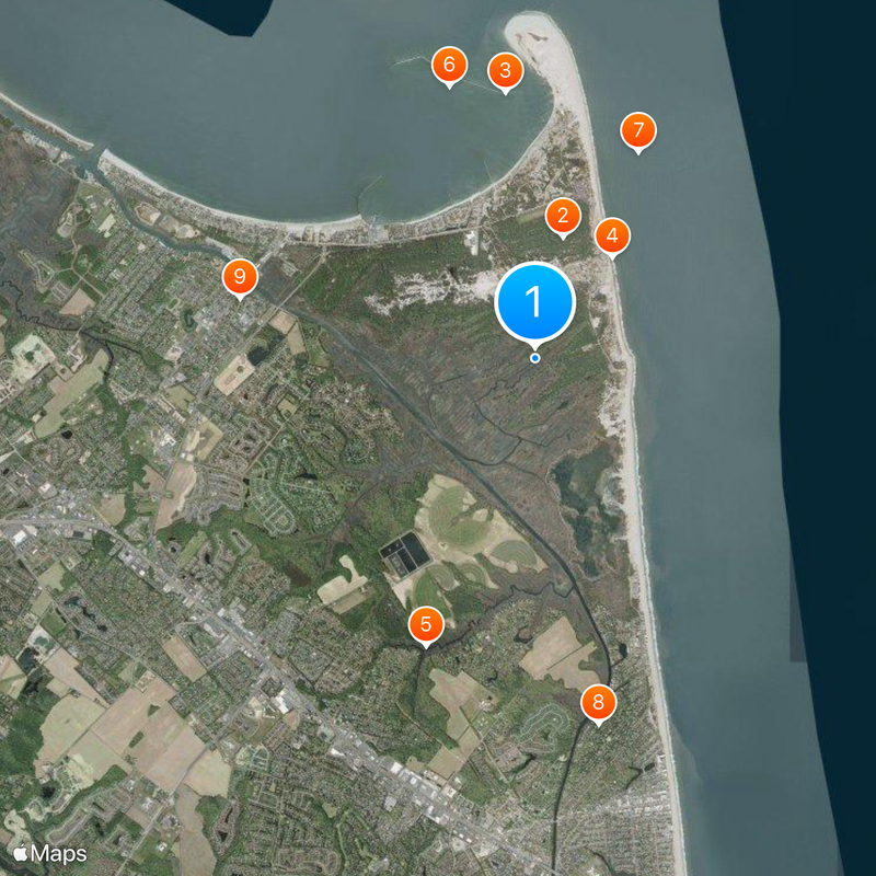 Cape Henlopen State Park Mapa