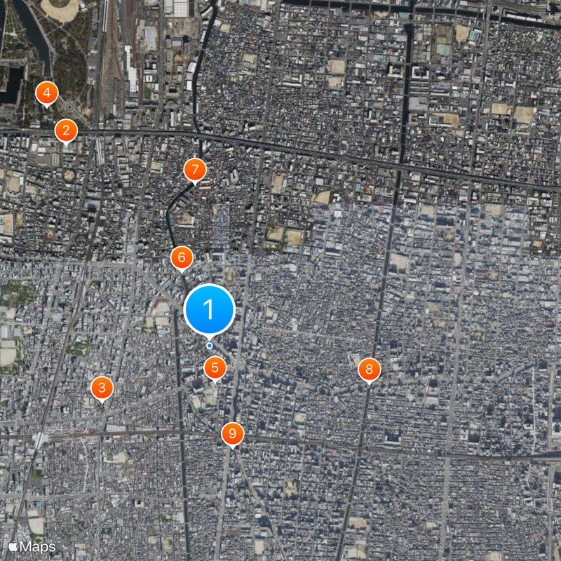 Higashinari-ku Mappa