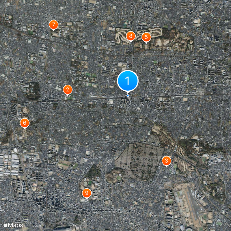 Musashi-Koganei Station Map