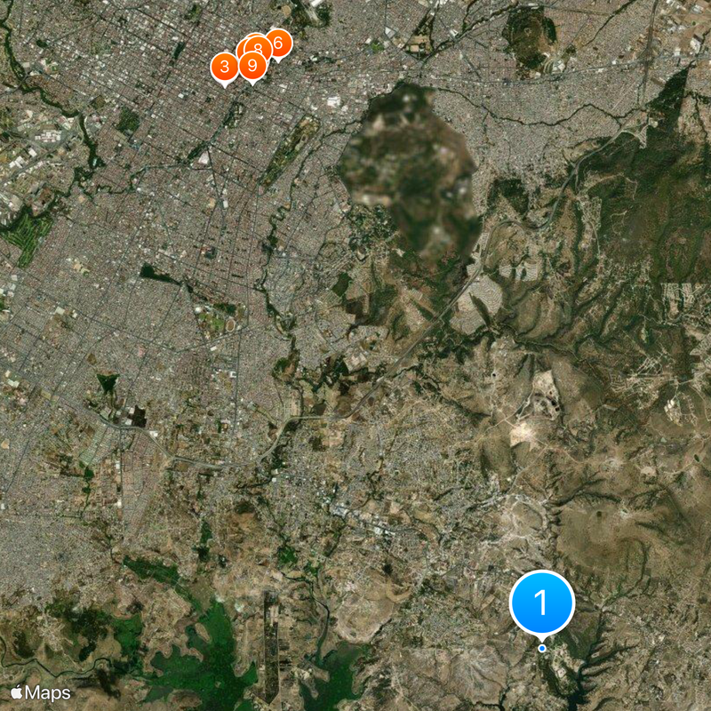 Africam Safari Mappa