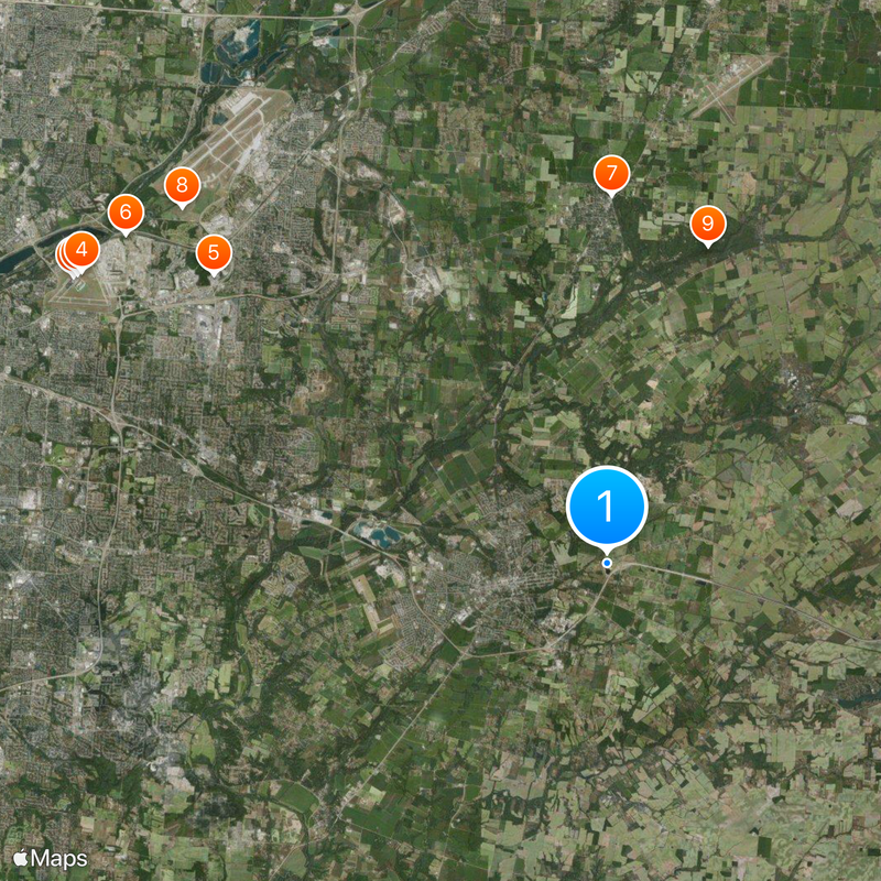 Comté de Greene Carte