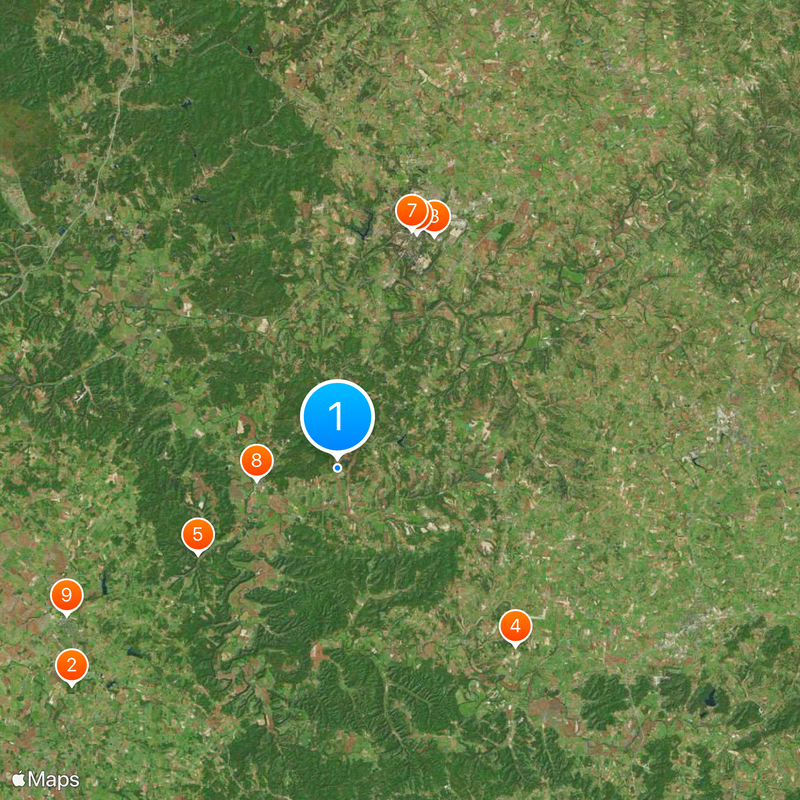 The Abbey of Our Lady of Gethsemani Mapa