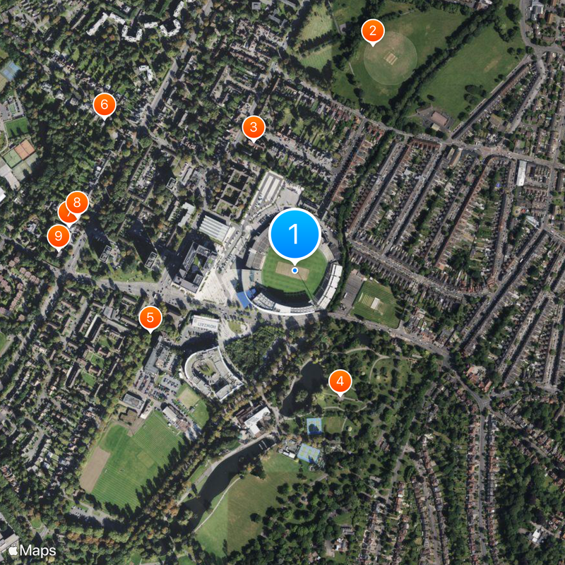 Edgbaston Cricket Ground Map