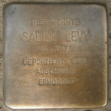 Stolperstein dedicated to Sabine Levy