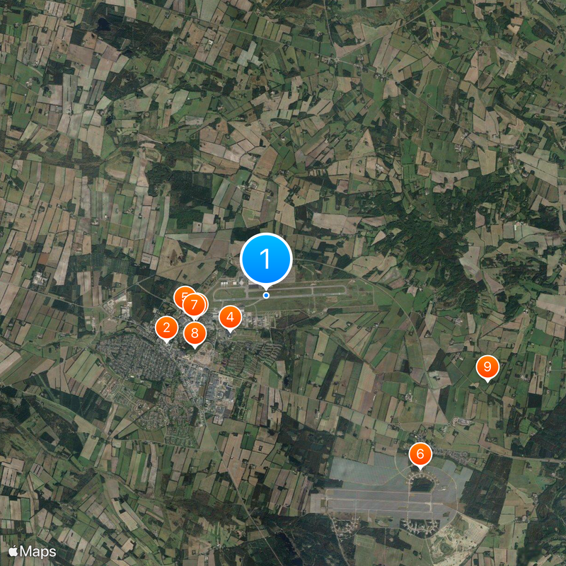 Aeropuerto de Billund Mapa