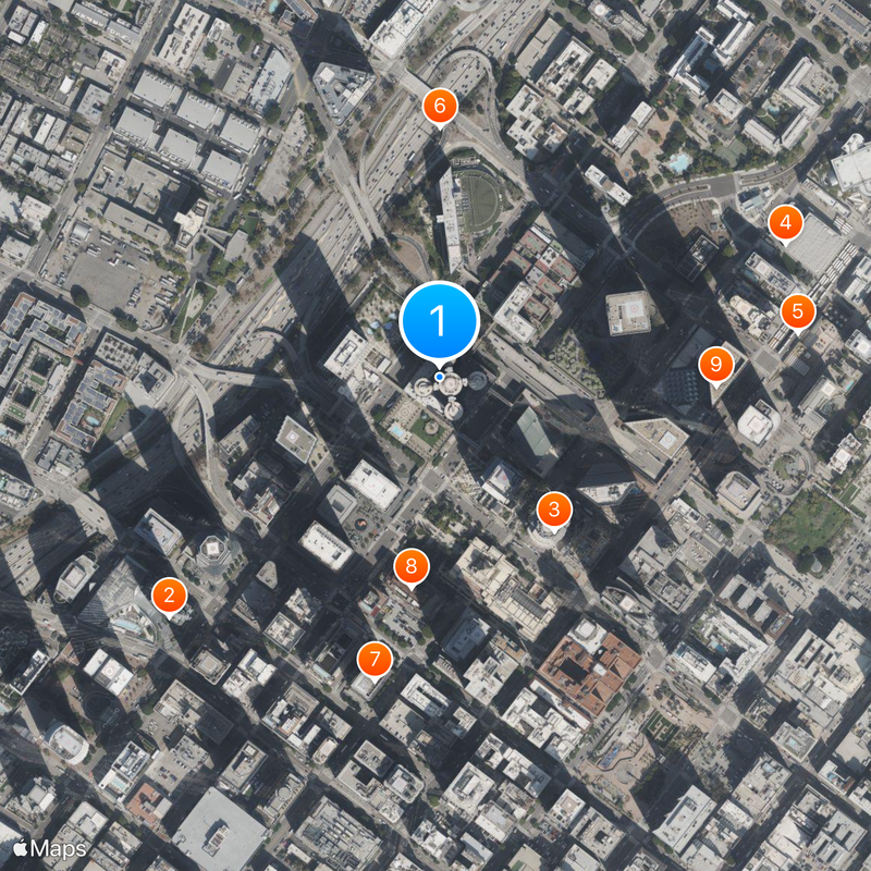 Westin Bonaventure Hotel Map