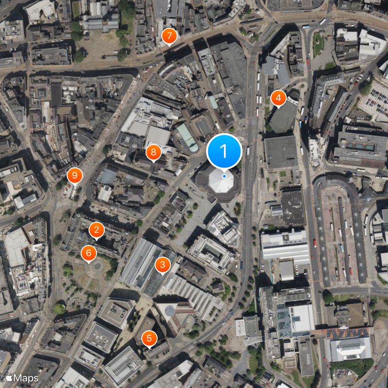 Crucible Theatre Carte