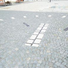 Datová osa na Horním náměstí v Hrádku nad Nisou