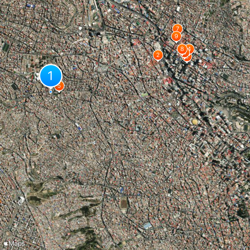 Téléphérique La Paz - El Alto Carte