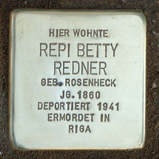 Stolperstein em memória de Repi Betty Redner
