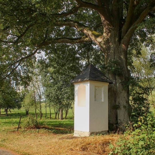 Boží muka v Rudolticích u Sobotína na rozcestí