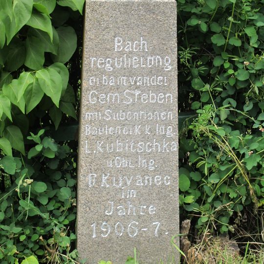 Památník regulace potoka ve Stebnu