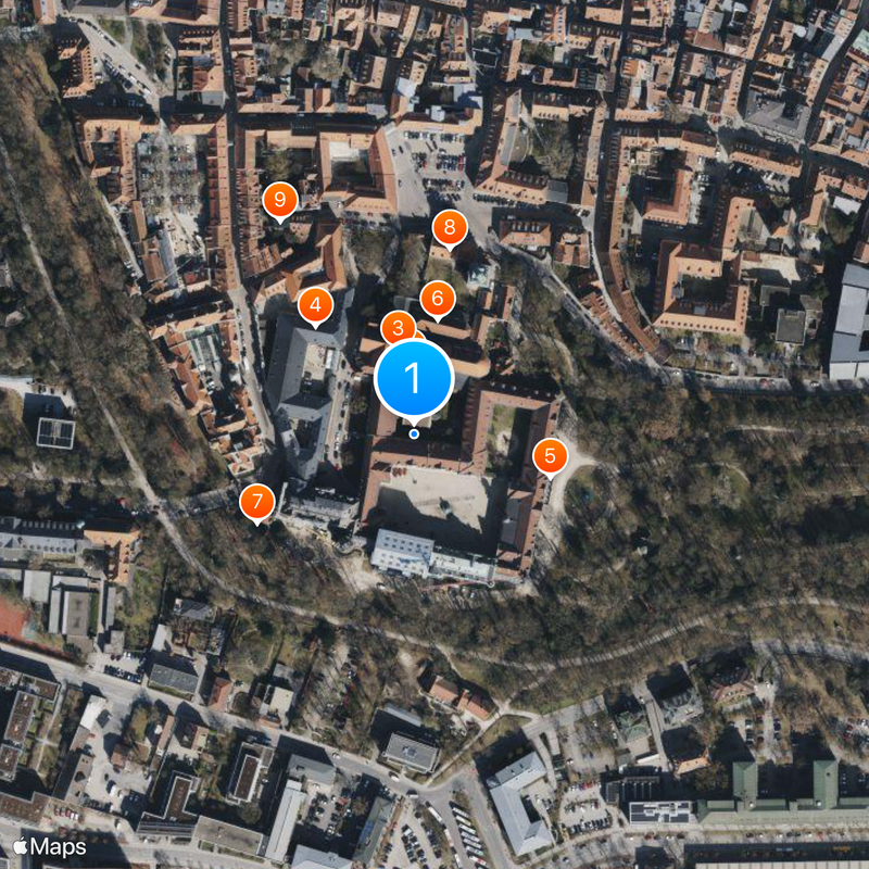 St. Emmeram's Palace Map