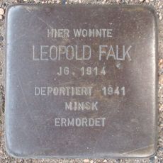Stolperstein dedicated to Leopold Falk