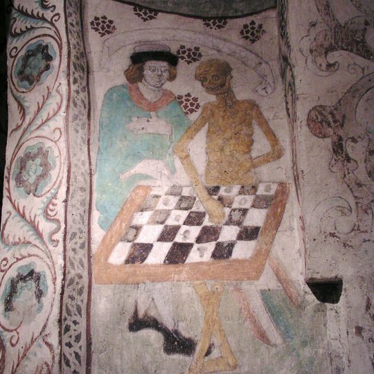 Death playing chess