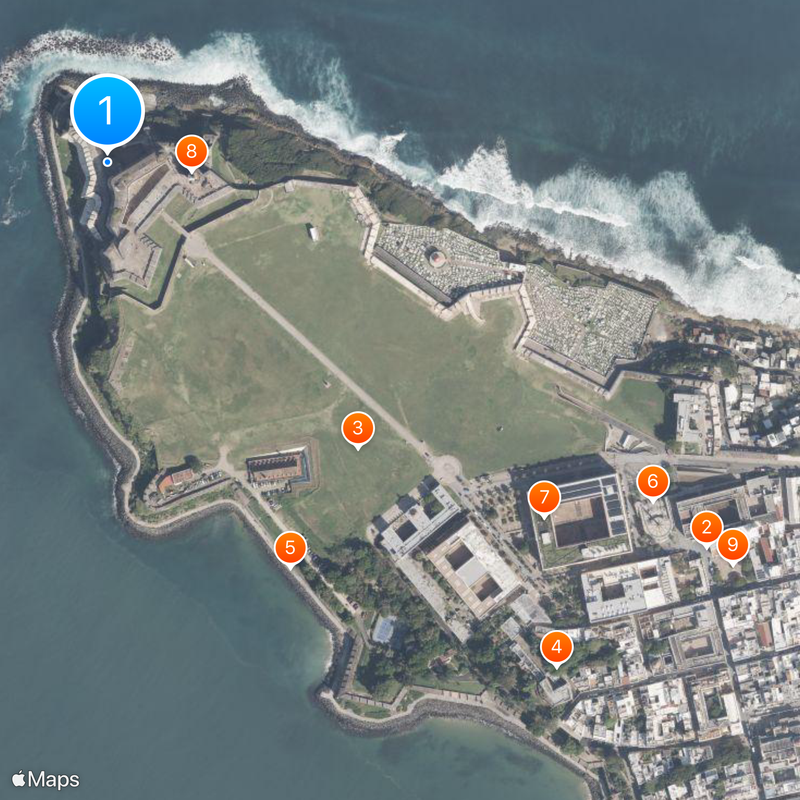 Castillo San Felipe del Morro Mapa