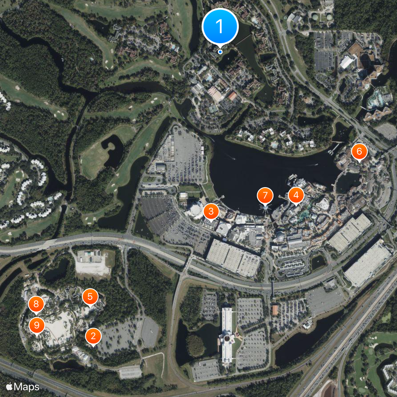 Lake Buena Vista Carte