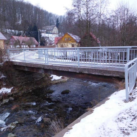 Bridge over Malé Labe in Dolní Lánov