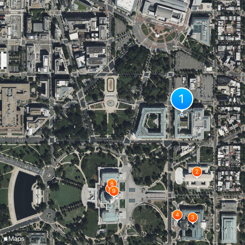 Dirksen Senate Office Building Mapa
