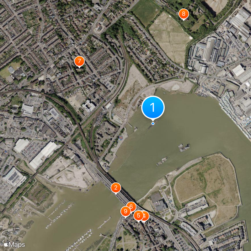 U-475 Black Widow Mapa