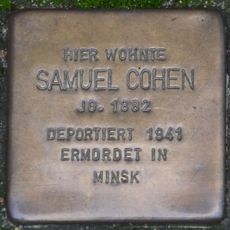 Stolperstein en memoria de Samuel Cohen