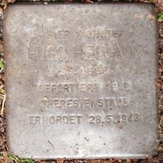 Stolperstein dedicated to Hugo Heimann