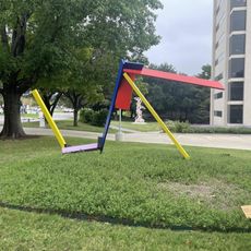 Untitled sculpture by American sculptor Joel Shapiro