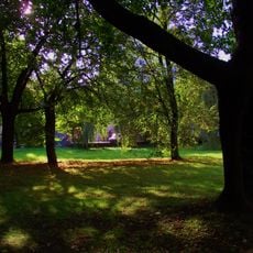 Park by the manor at 13 Ksawerów Street in Warsaw
