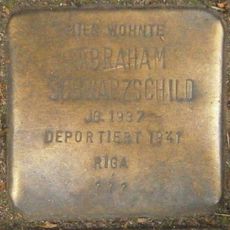 Stolperstein dedicated to Abraham Schwarzschild