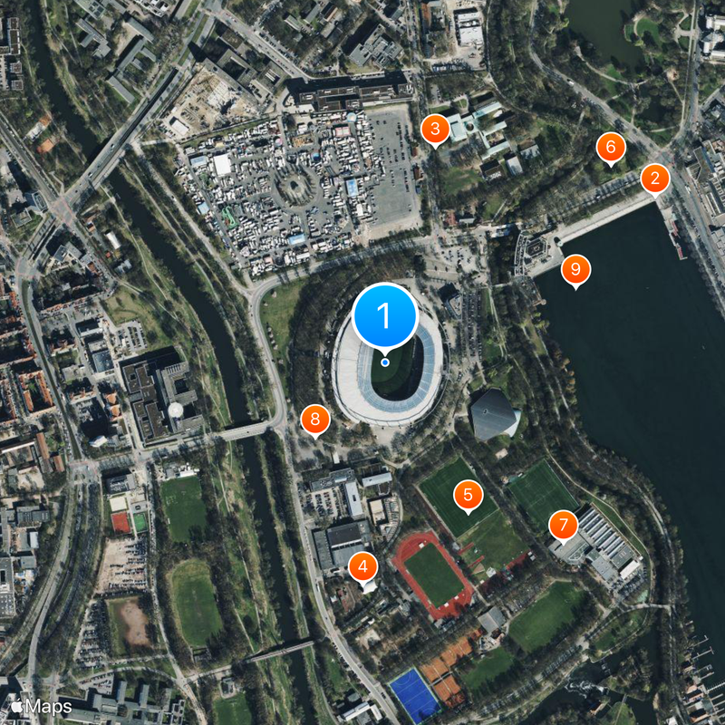 Niedersachsenstadion Map