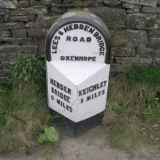 Milepost Approximately 100 Metres To East Of Junction With Hill House Edge Lane