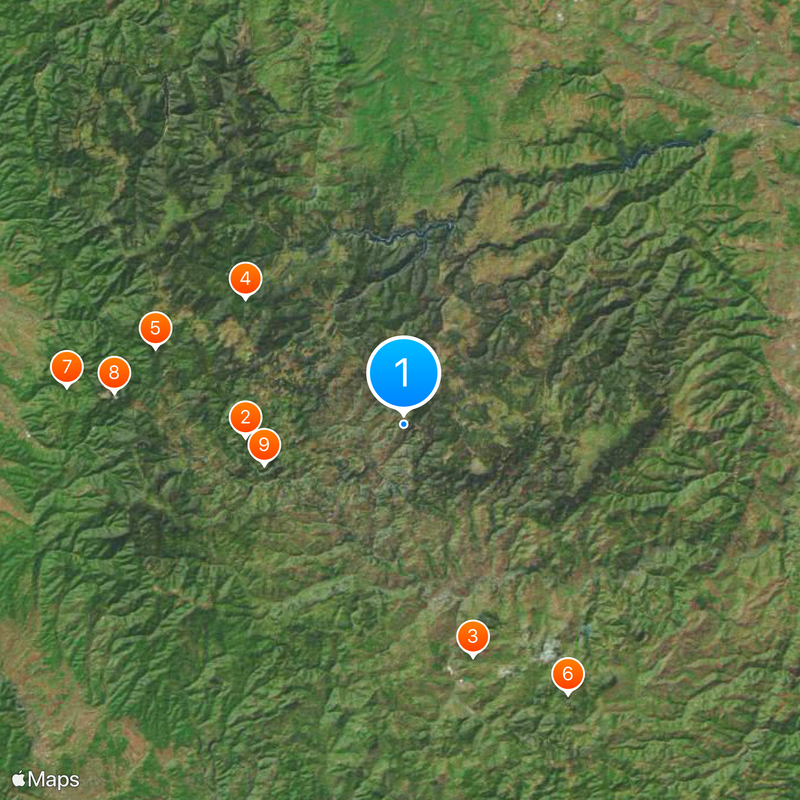 Apuseni Mountains Map
