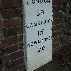 Milestone, by the wall surrounding the Audley End Estate