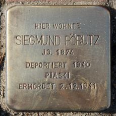 Stolperstein dedicated to Siegmund Pörutz