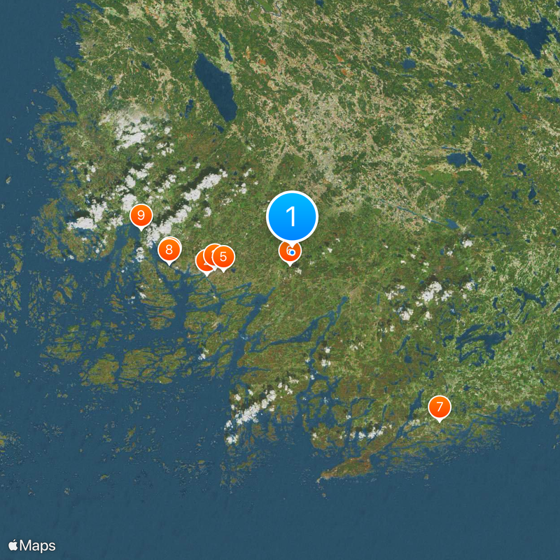 Southwest Finland Map
