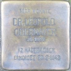 Stolperstein dedicated to Leopold Obermayer