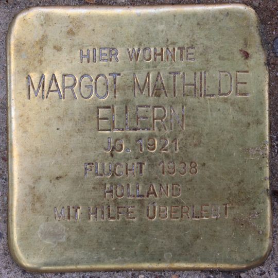 Stolperstein dedicated to Margot Mathilde Ellern