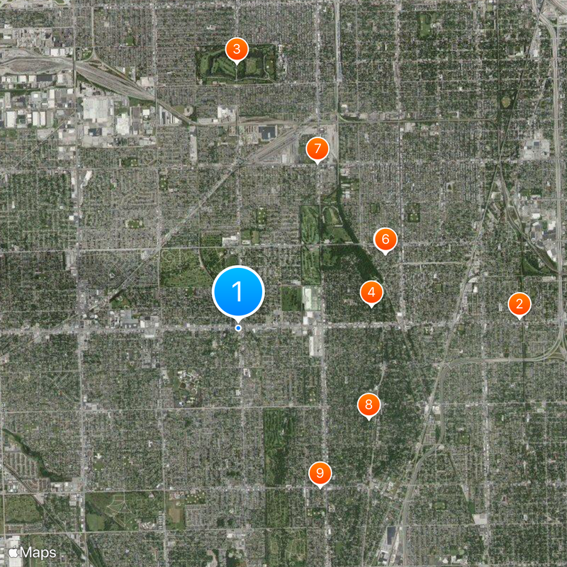Evergreen Park Map