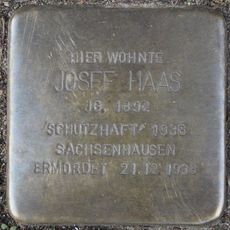 Stolperstein dedicated to Josef Haas