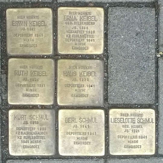 Stolperstein en memoria de Erna Keibel