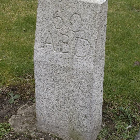 Boundary Marker 60, 74 Jute Street, Aberdeen