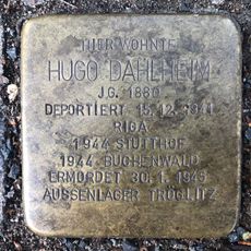 Stolperstein en memoria de Hugo Dahlheim