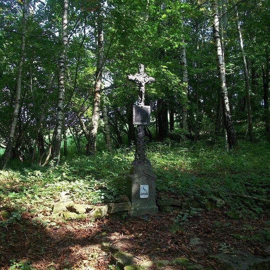 Kříž na místě zaniklého kostela Novosedly