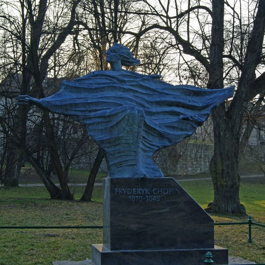 Frederic Chopin monument in Kraków