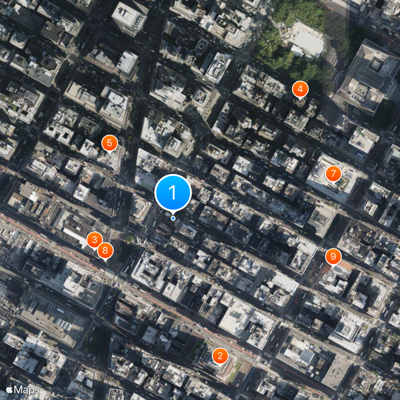Keens Steakhouse Map