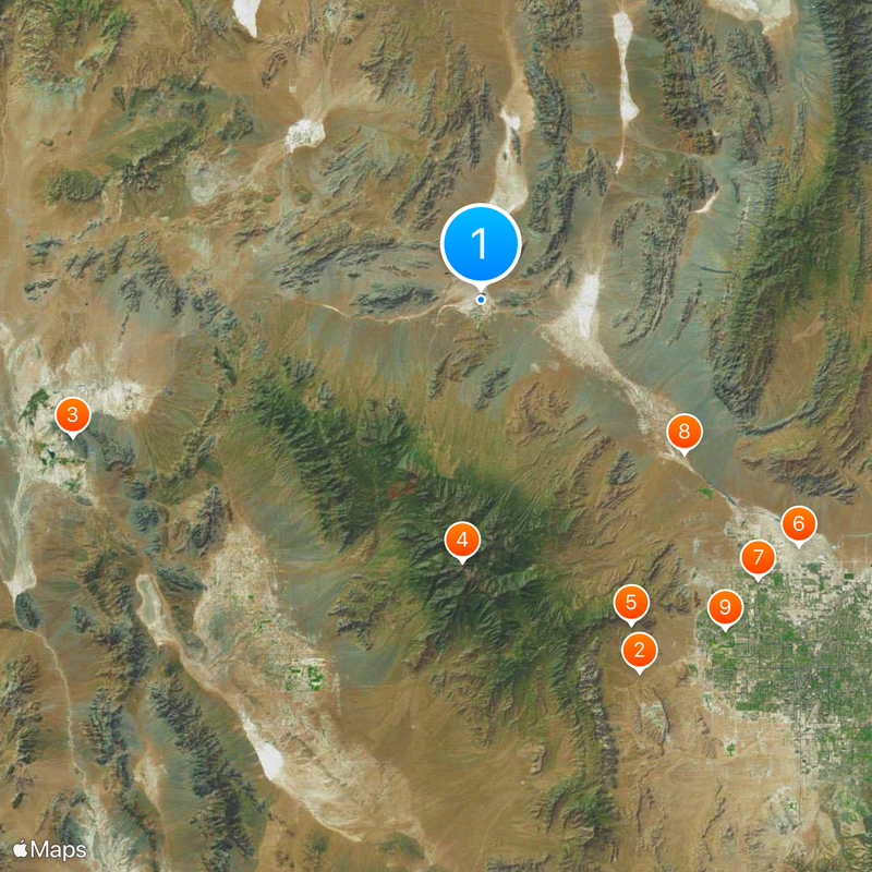 Creech Air Force Base Map