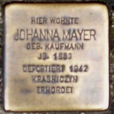 Stolperstein dedicated to Johanna Mayer